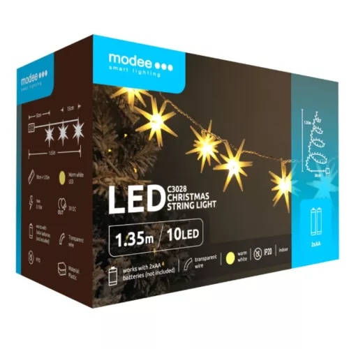 Modee Karácsonyi LED Füzér Dekor Elemes C3028 (ML-C3028)