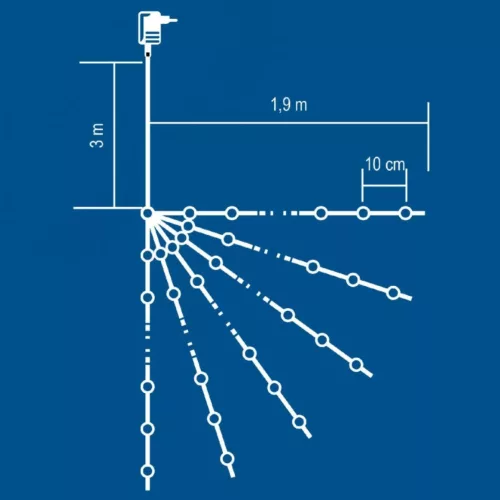 Home micro LED-es fényfüzérköteg 120db ( ML 120/WW)