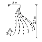 Home micro LED-es fényfüzérköteg 150db (ML 150/WW)