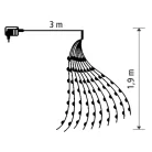 Home micro LED-es hidegfehér fényfüzérköteg 200db (ML 200/WH)