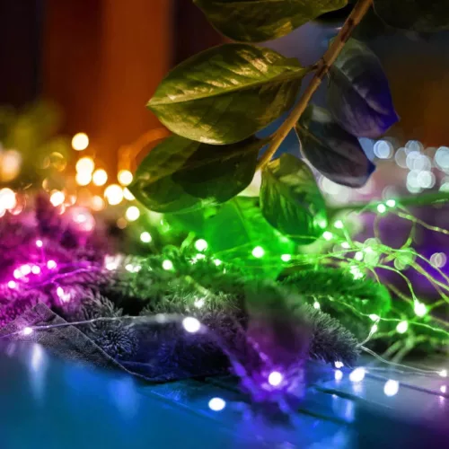 Home micro LED-es színes fényfüzér 20db (ML 20/M)