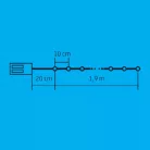 Home micro LED-es színes fényfüzér 20db (ML 20/M)