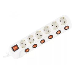 Home hálózati elosztó kapocsolós 3m (NVK 06K-3/WH/1,5)