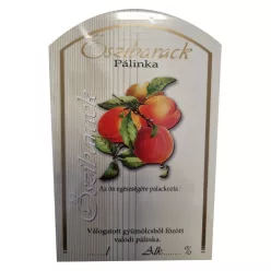 Pálinka címke őszibarack 10db/csomag