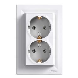 Asfora 2x2P+F csatlakozóaljzat csavaros (SCHEPH9900121)