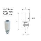 Tolókapu támasztógörgő 25x40mm