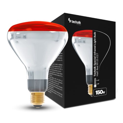 Technik Special Light infra izzó fél piros R125 150W E27 (TSL-IHR-150WE27)