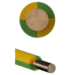   H07V-U 1x 1,5 zöld/sárga (100) 450/750V egyerű tömörvezeték (M-Cu, MCu) (VEZ1600019)