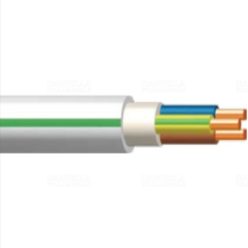   NYM-J 3x 2,5 NKT INSTAL PLUS szürke, zöld csíkkal (100) 300/500V tömör installációs vezeték (MB-Cu, MBCu) (VEZ2100008)