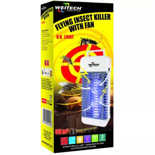 Weitech szúnyogcsapda UV lámpa ventillátoros 50 m2 (WK0116)