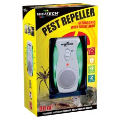   Weitech ultrahangos éjszakai kártevő riasztó 90m2 (WK0190)