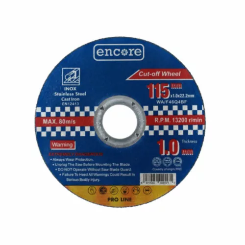 Encore inox vágókorong 115x1,0x22,23mm (YDM6001-115X)