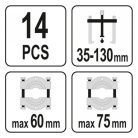 Yato csapágylehúzó készlet (YT-06412)