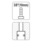 Yato pneumatikus gyorscsatlakozó 3/8" tömlővéges (YT-2397)
