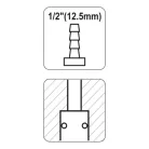 Yato pneumatikus gyorscsatlakozó 1/2" tömlővéges (YT-2398)