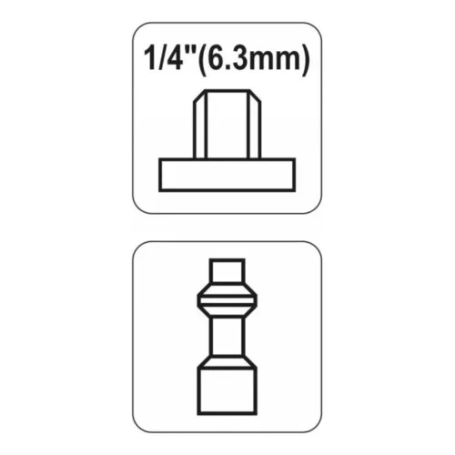 Yato pneumatikus tömlővég 1/4" menetes (YT-2399)