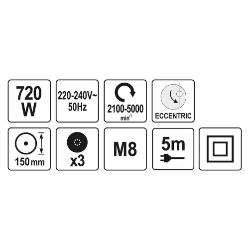 Yato YT-82200 polírozógép 720W