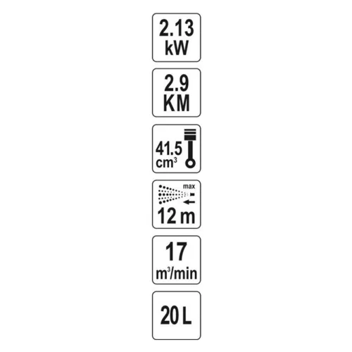 Yato YT-86240 benzines háti permetező