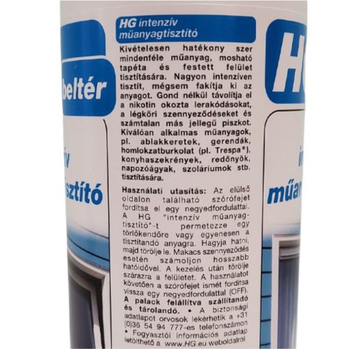 HG intenzív műanyag tisztító 500ml
