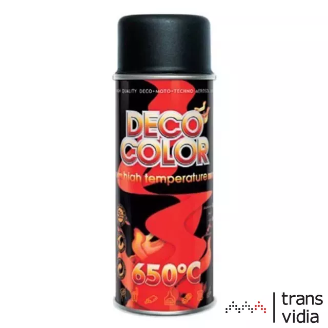 Deco Color hőálló spray 650°C fekete 400ml (D13300)